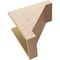 Ekena Millwork 9"W x 18"D x 18"H Classic Burlington Rough Cedar Woodgrain TimberThane Corbel, Primed Tan CORUR09X18X18BURRCPR - alternate 2